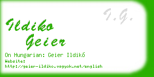 ildiko geier business card